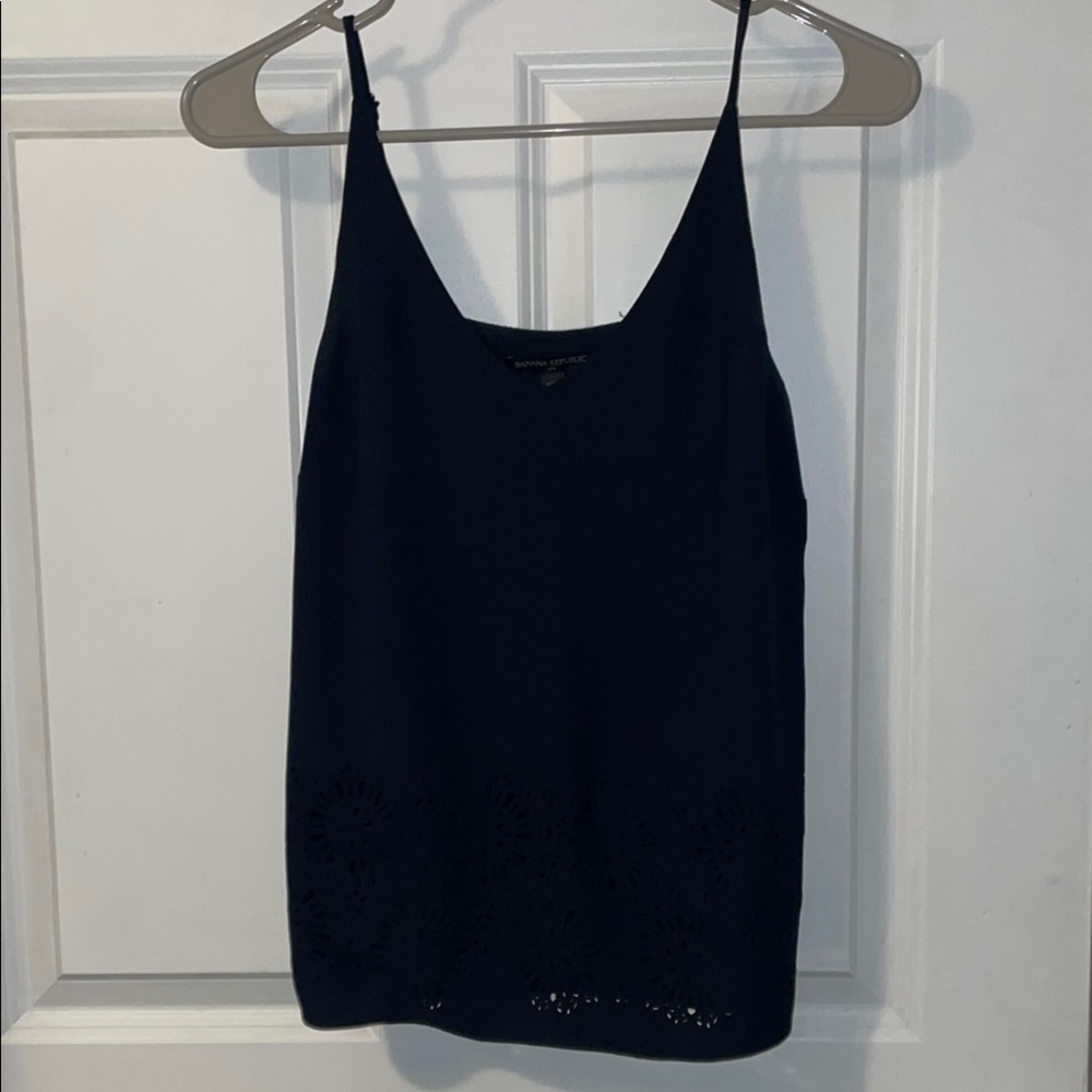 Banana Republic Navy Sleeveless Top
